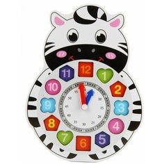 Деревянная игрушка Фабрика Фантазий 97511 Вкладыш "Часики-зебра"