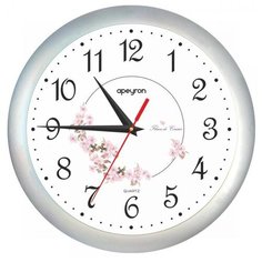 Настенные часы Apeyron Pl 1.26 в форме круга из качественного пластика. Лицевая сторона защищена минеральным стеклом. На циферблате белого цвета расположены арабские цифры и три стрелки. Часы сохранят тишину в помещении.