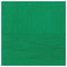 Пряжа для вязания ПЕХ Классический хлопок (100% мерсеризованный хлопок) 5х100г/250м цв.480 ярк.зелень Пехорка ПЕХ.КЛ.Х.480