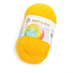 Пряжа для вязания ПЕХ Детская Новинка (100% акрил) 10х50г/200м цв.012 желток Пехорка ПЕХ.ДЕТ.НОВ.012