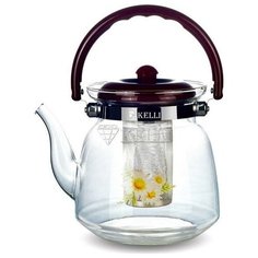 Чайник заварочный Kelli KL-3006 0,8 л (бордовый)