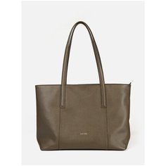 Сумка тоут AFINA 573, натуральная кожа, милитари