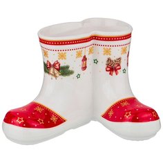 Подставка под столовые приборы LEFARD С новым годом! 11,5Х9Х7,5 СМ красная