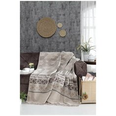 Плед Ozdilek HEXAGON хлопок бежевый 180х220