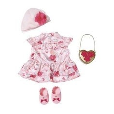 Zapf Creation Комплект одежды для куклы Baby Annabell Цветочная коллекция 702031 розовый