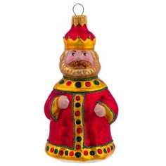 Елочная игрушка Элита Царь Салтан ГФ-615, красный, 15 см Elita