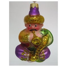 Елочная игрушка Элита Факир ГФ-240, фиолетовый, 11 см Elita