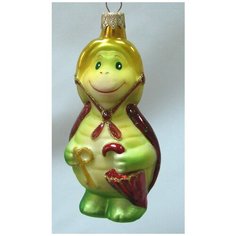 Елочная игрушка Элита Черепаха ГФ-281, зеленый/коричневый, 12 см Elita