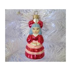 Елочная игрушка Элита Мальвина ГФ-192, розовый, 10.5 см Elita