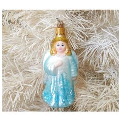 Елочная игрушка Элита Ангел ГФ-638, голубой/белый, 11.5 см Elita