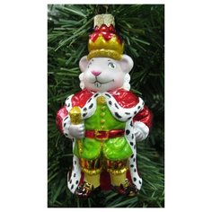 Елочная игрушка Элита Крысиный король ГФ-564, красный/золотистый/зеленый/серый Elita