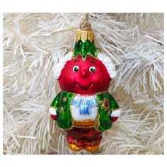 Елочная игрушка Элита Сеньор Помидор ГФ-648, красный/зеленый Elita