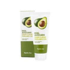 FarmStay Отшелушивающий гель с экстрактом авокадо Real Avocado Deep Clear Peeling Gel