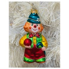 Елочная игрушка Элита Клоун ГФ-630, разноцветный, 11.5 см Elita