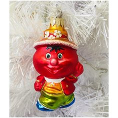 Елочная игрушка Элита Помидор ГФ-746, красный, 13 см Elita