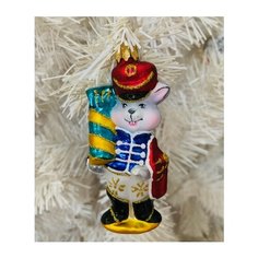 Елочная игрушка Элита Мышонок ГФ-627, разноветный, 11 см Elita