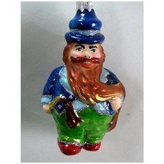 Елочная игрушка Элита Карабас Барабас ГФ-719, синий/зеленый/коричневый Elita