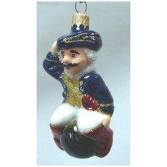 Елочная игрушка Элита Барон Мюнхаузен ГФ-399, синий, 10.5 см Elita