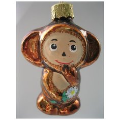 Елочная игрушка Элита Чебурашка ГФ-394, коричневый, 9 см Elita