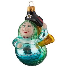 Елочная игрушка Элита Водяной ГФ-451, голубой/зеленый, 11 см Elita