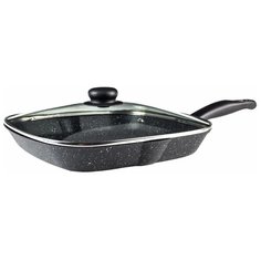 Сковорода-гриль CAStA ГТ26-ГРК-KP-СР 26х26 см съемная ручка с крышкой (черный)