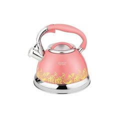 Чайник со свистком Zeidan Z-4249,3,0 л. розовый