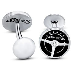 Silver WINGS Запонки из серебра, эмаль, куб.цирконий 29u002w-148