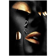 Картина мозаикой 40Х50 без подрамника Золотая Molly ( KM0272 )