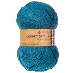 Пряжа Пехорка Секрет успеха 10шт, 100 % шерсть, 100 г, 250 м, 10 шт., 354 светлая лагуна