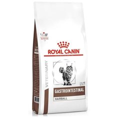 Сухой корм для кошек Royal Canin Gastro Intestinal, при проблемах с ЖКТ, для вывода шерсти 2 кг