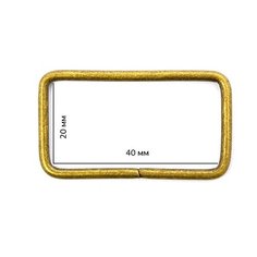 Рамка металлическая TSW 40х 20х 2,5мм цв. антик уп. 200шт TBY