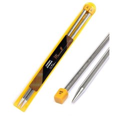 Спицы для вязания прямые Maxwell, металл 35-100 d=10,0 мм 35 см (2 шт