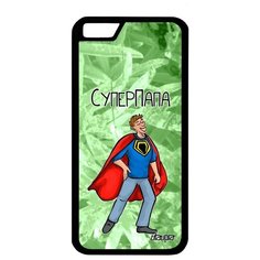 Противоударный чехол на смартфон // iPhone 6S // "Суперпапа" Супергерой Герой, Utaupia, светло- зеленый