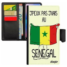 Чехол книжка на смартфон iPhone 7, "Еду в Сенегал" Государственный Страна Utaupia