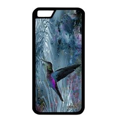 Защитный чехол на смартфон // Apple iPhone 6S // "Колибри" Стиль Птенец, Utaupia, серый металлик