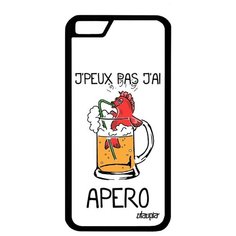 Простой чехол на смартфон // iPhone 6S // "Не могу - у меня аперитив!" Надпись Коктейль, Utaupia, белый