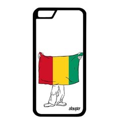 Противоударный чехол на смартфон // Apple iPhone 6S // "Флаг Гвинеи с руками" Патриот Туризм, Utaupia, белый