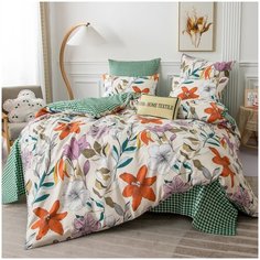 Комплект постельного белья ситрейд AR275, 2- х спальный, Сатин, наволочки 70x70