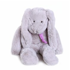 Мягкая игрушка Заяц 40 см серый/фиолетовый Lapkin