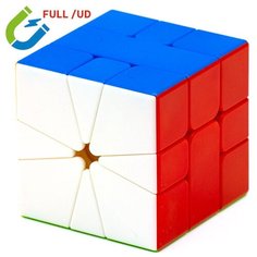 Головоломка QiYi MoFangGe X-Man Volt Square-1 V2 Full Magnetic Color (Черный верх)