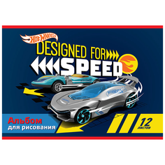 Альбом для рисования PRIORITY Hot Wheels 28.5 х 20 см, 100 г/м², 12 л.