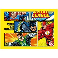 Альбом для рисования PRIORITY Dc Comics 28.5 х 20 см, 100 г/м², 20 л.