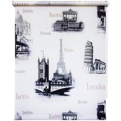 Рулонная штора Уют 8947 Глобал (серый), 50х175 см