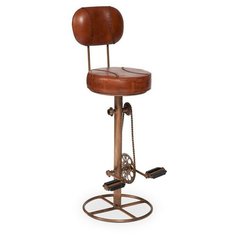 Стул TetChair Secret De Maison BILL (mod. 14525), металл/натуральная кожа, металл, цвет: коричневый