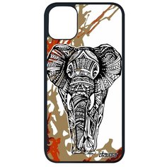 Красивый чехол на смартфон // Apple iPhone 11 Pro Max // "Слон" Африканский Мудрый, Utaupia, цветной
