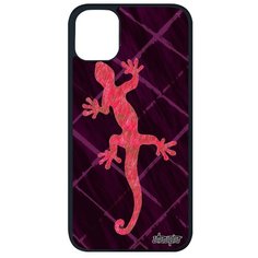 Защитный чехол на смартфон // iPhone 11 Pro Max // "Саламандра" Амулет Огненная, Utaupia, темно- розовый