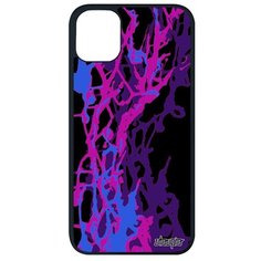 Красивый чехол на смартфон // Apple iPhone 11 Pro Max // "Огонь" Декоративный Абстрактный, Utaupia, фиолетовый