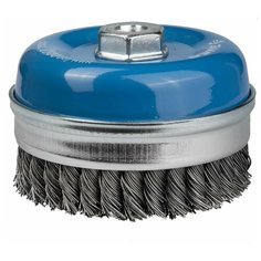 Щетка чашечная усиленная для УШМ плетеные пучки стальной проволоки 120 мм М14 Зубр профи 35271-120_z02