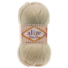 Пряжа Alize Baby Best (Беби Бест) 599 слоновая кость 90% акрил, 10% бамбук 100г 240м 5шт
