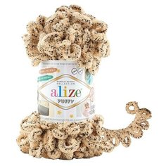 Пряжа Alize Puffy (Пуффи) 715 гепард 100% микрополиэстер 100г 9м 5шт